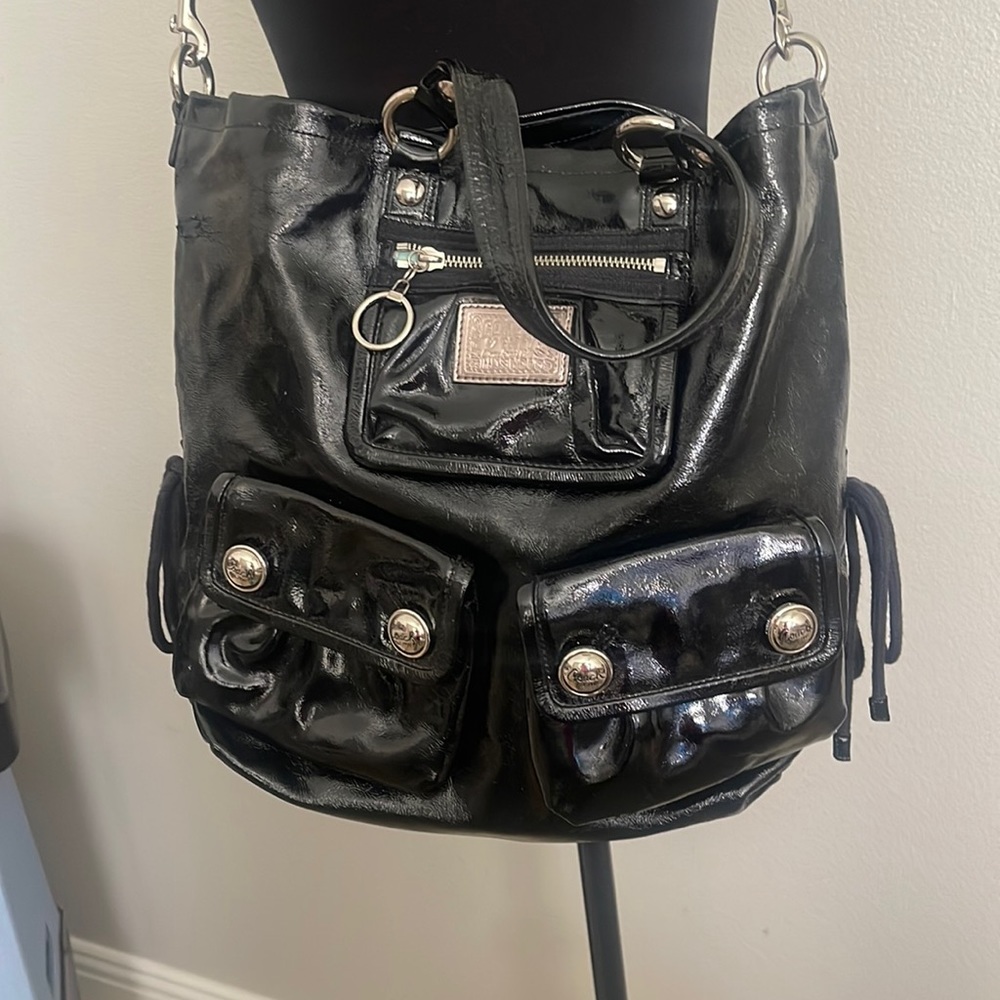 Rare Authentic Coach Poppy Patten Leather Bag